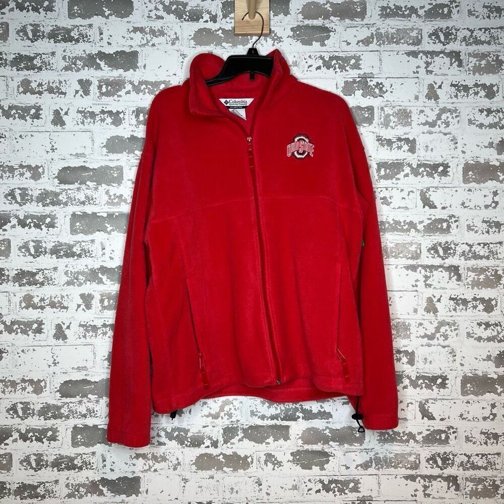 Columbia full zip Ohio state buckeyes sweater